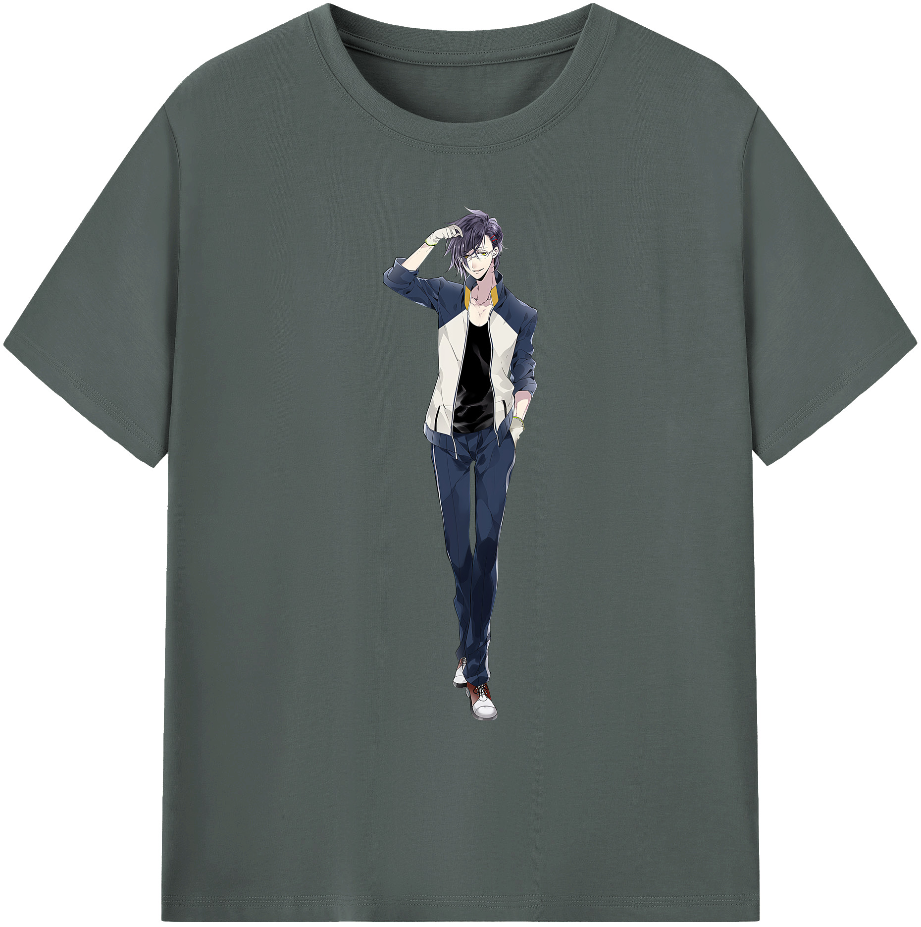 （画像用） 刀剣乱舞 Touken Ranbu 綿100％ メンズ半袖Tシャツ｜肌触りやわらか＆通気性
